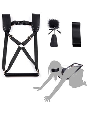 БДСМ-набір LOCKINK YEAHWOW Black Doggy Style Saddle set SX2845 LOCKINK (Китай) фото - Luxbikini