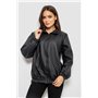 Бомбер жіночий з принтом, колір чорний, 257R72-2 257R72-2 AGER фото - Luxbikini