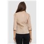 Сорочка жіноча однотонна, колір світло-бежевий, 230R068-6 230R068-6 AGER фото - Luxbikini