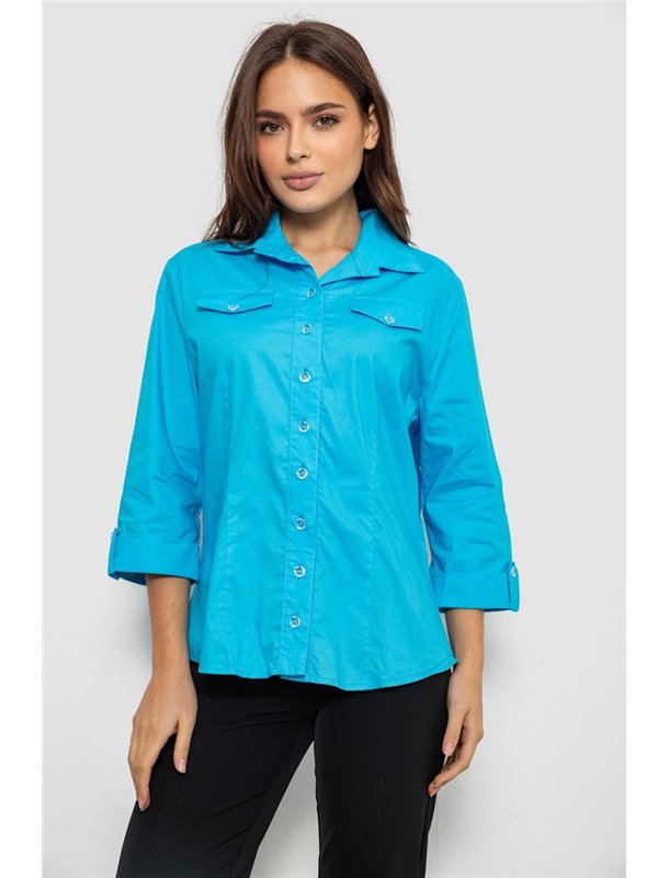 Сорочка жіноча однотонна, колір сірий, 230R068-7 230R068-7 AGER фото - Luxbikini