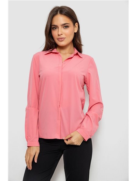 Сорочка жіноча однотонна, колір рожевий, 230R100-5 230R100-5 AGER фото - Luxbikini