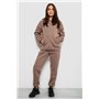 Спортивний костюм жіночий на флісі, колір шоколадний, 257R85 257R85 AGER фото - Luxbikini