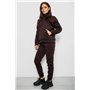 Спортивний костюм жіночий на флісі, колір шоколадний, 257R85 257R85 AGER фото - Luxbikini