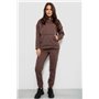 Спортивний костюм жіночий на флісі, колір шоколадний, 257R85 257R85 AGER фото - Luxbikini