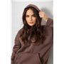 Спортивний костюм жіночий на флісі, колір шоколадний, 257R85 257R85 AGER фото - Luxbikini
