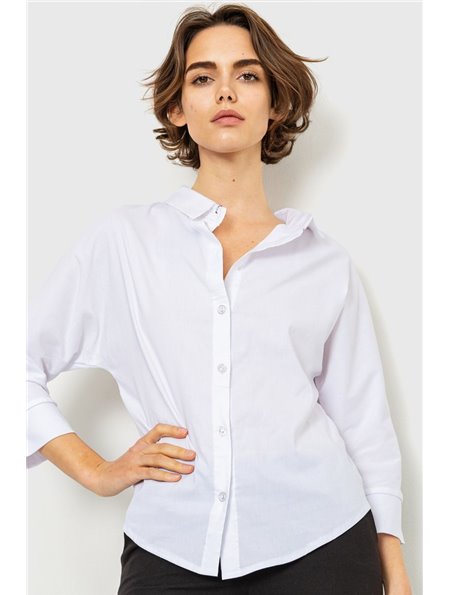 Блуза класична, колір білий, 230R100-1 230R100-1 AGER фото - Luxbikini