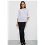 Блуза однотонна, колір білий, 230R112-10 230R112-10 AGER фото - Luxbikini