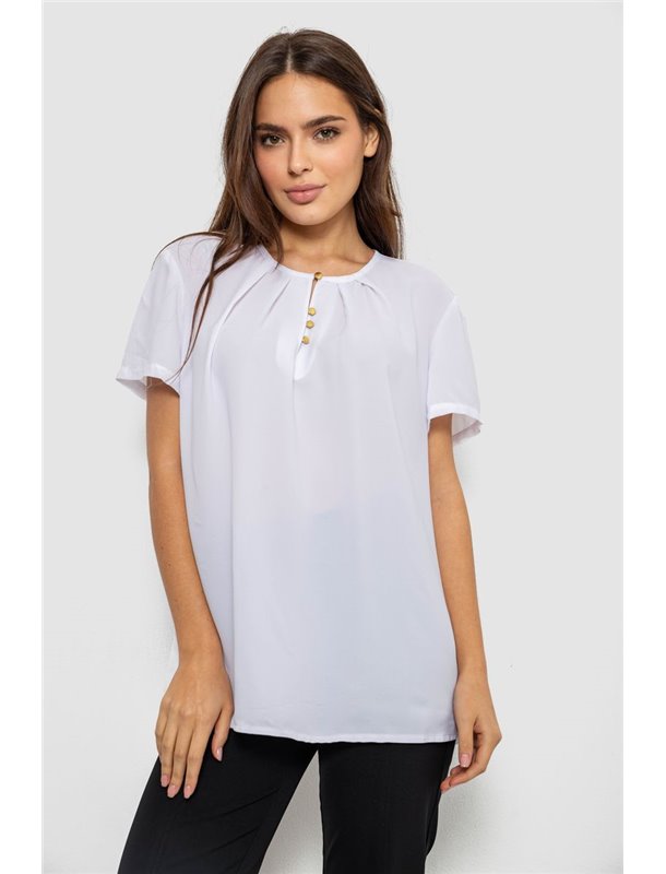 Блуза однотонна, колір м'ятний, 230R112-15 230R112-15 AGER фото - Luxbikini