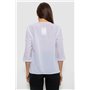 Блуза однотонна, колір білий, 230R1121-8 230R1121-8 AGER фото - Luxbikini