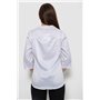 Блуза однотонна, колір білий, 230R96-1 230R96-1 AGER фото - Luxbikini