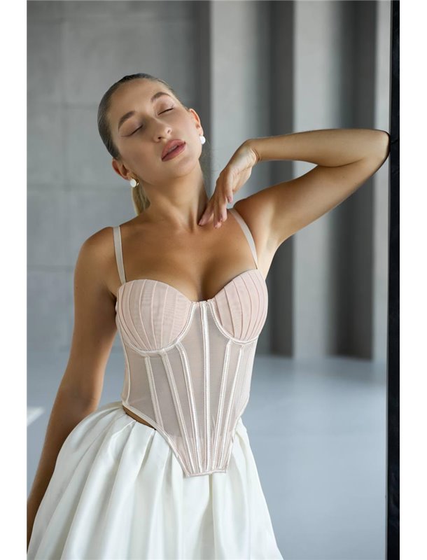 Топ бежевий DO3781/2 DO3781/2 Ghazel фото - Luxbikini