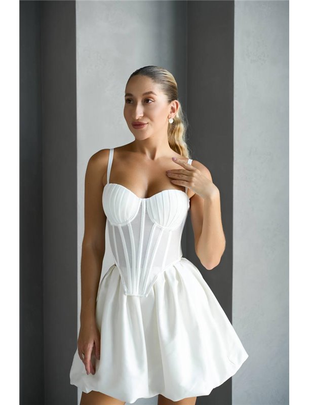 Топ білий DO3781/1 DO3781/1 Ghazel фото - Luxbikini