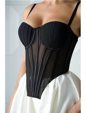 Топ чорний DO3781 DO3781 Ghazel фото - Luxbikini