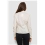 Сорочка жіноча однотонна, колір кремовий, 230R068-8 230R068-8 AGER фото - Luxbikini