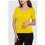 Футболка жіноча, колір жовтий, 186R609 186R609 AGER фото - Luxbikini
