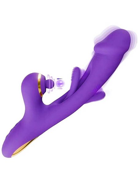 Вібратор точки G та постукуванням клітора 3в1 Pretty Love Finger Bunny 21 режим Фіолетовий X00001181-2 China фото - Luxbikini