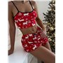 Піжама червона з новорічним візерунком DO3875 DO3875 Ghazel фото - Luxbikini