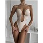 Бежевий коригуючий боді із силіконовими шлейками DO3868/1 DO3868/1 Ghazel фото - Luxbikini