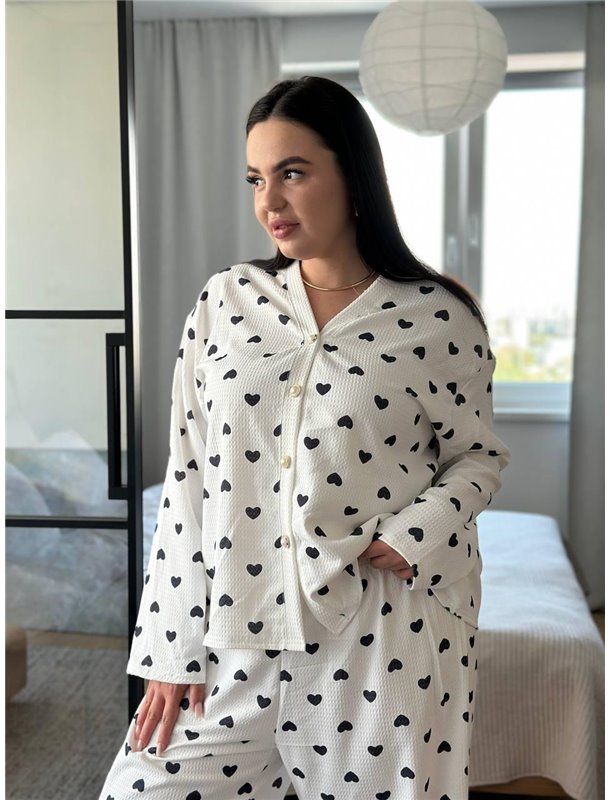 Піжама PLUS SIZE сердечко DO3630 Ghazel фото - Luxbikini