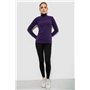 Гольф жіночий однотонний, колір фіолетовий, 257R100 257R100 AGER фото - Luxbikini