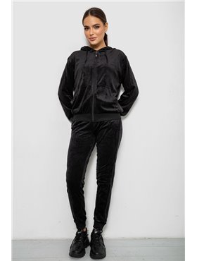 Спортивний костюм жіночий велюровий, колір зелений, 244R9135 244R9135 AGER фото - Luxbikini