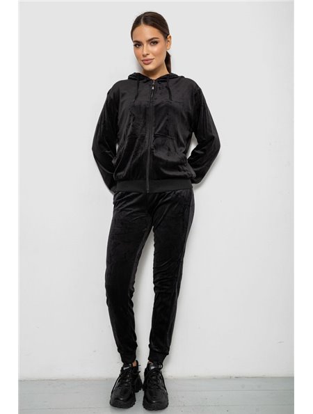 Спортивний костюм жіночий велюровий, колір зелений, 244R9135 244R9135 AGER фото - Luxbikini