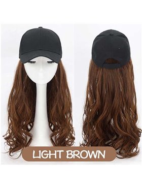 Перука кепка з хвилястим волоссям 60 см Шатенка X00001186-2 China фото - Luxbikini