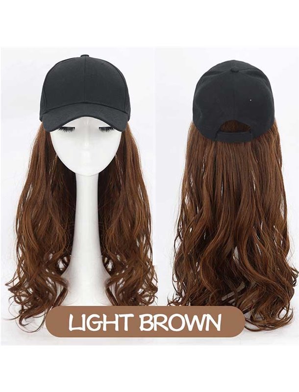 Перука кепка з хвилястим волоссям 60 см Шатенка X00001186-2 China фото - Luxbikini