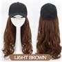 Перука кепка з хвилястим волоссям 60 см Шатенка X00001186-2 China фото - Luxbikini