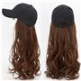 Перука кепка з хвилястим волоссям 60 см Шатенка X00001186-2 China фото - Luxbikini