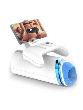 Автоматичний мастурбатор Warrior M-100 PRO з поступальними рухами, вібрацією, підігрівом та тримачем для телефону X00001191 C...