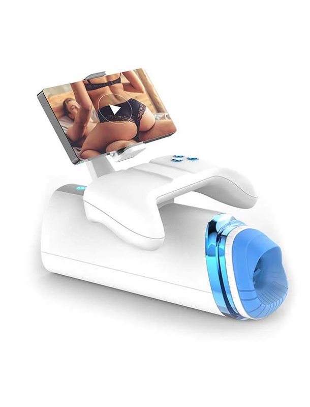 Автоматичний мастурбатор Warrior M-100 PRO з поступальними рухами, вібрацією, підігрівом та тримачем для телефону X00001191 C...