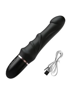 Реалістичний силіконовий вібратор водонепроникний 23.5 см Чорний X00001196-1 China фото - Luxbikini