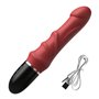 Реалістичний силіконовий вібратор водонепроникний 23.5 см Червоний X00001196-2 China фото - Luxbikini