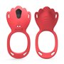 Силіконовий подвійний Smart вібратор-трусики безшумний для пар 6x13 см Червоний X00001198 China фото - Luxbikini