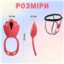 Силіконовий подвійний Smart вібратор-трусики безшумний для пар 6x13 см Червоний X00001198 China фото - Luxbikini