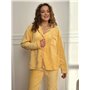 Тепла жовта піжамка на гудзиках DO3878 DO3878 Ghazel фото - Luxbikini