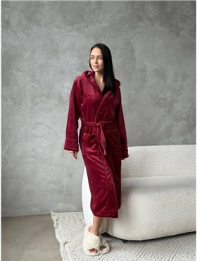 Халат DO2669/7 Бордо DO2669/7 Ghazel фото - Luxbikini