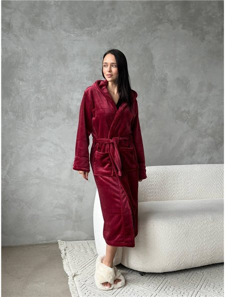 Халат DO2669/7 Бордо DO2669/7 Ghazel фото - Luxbikini