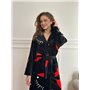 Халат теплий чорний DO3818 DO3818 Ghazel фото - Luxbikini