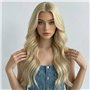 Перука хвиляста довга 70 см зі штучного волосся жіноча Блондин X00001201 China фото - Luxbikini