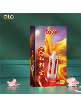 Презервативи стимулюючий з вусиками OLO Phoenix з силіконовою змазкою 18 см 2 шт. X00001202-2 China фото - Luxbikini