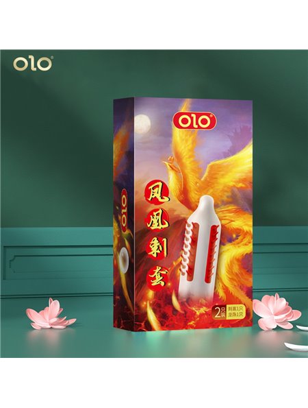 Презервативи стимулюючий з вусиками OLO Phoenix з силіконовою змазкою 18 см 2 шт. X00001202-2 China фото - Luxbikini