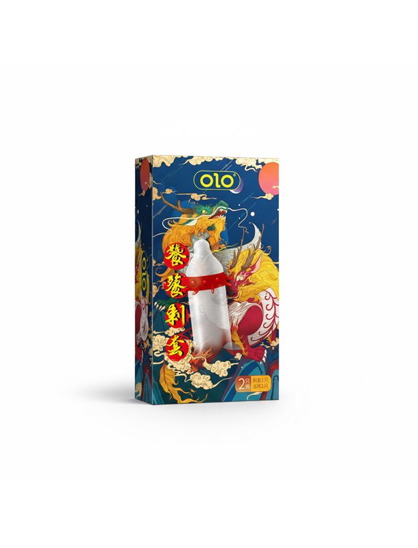 Презервативи стимулюючий з вусиками OLO Taotie з силіконовою змазкою 18 см 2 шт. X00001202-3 China фото - Luxbikini