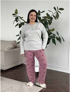 Піжама рожева в зірочку DO3892/2 DO3892/2 Ghazel фото - Luxbikini