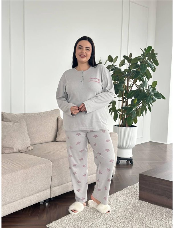 Піжама сіра в зірочку DO3892/1 DO3892/1 Ghazel фото - Luxbikini