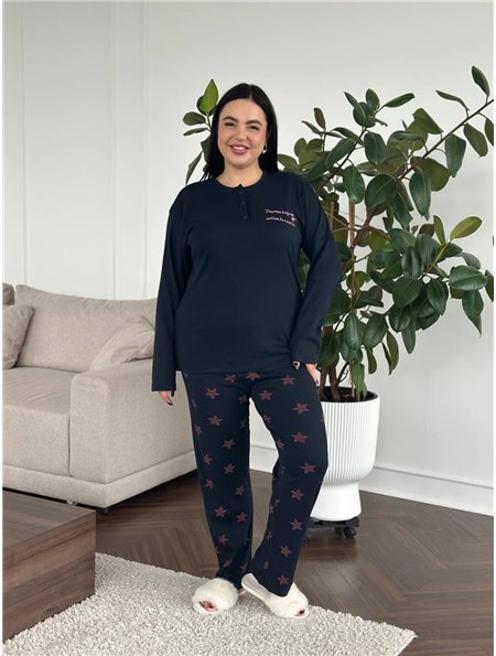 Піжама синя в зірочку DO3892 DO3892 Ghazel фото - Luxbikini