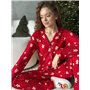 Червона новорічна піжама DO3926/1 Ghazel фото - Luxbikini
