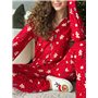 Червона новорічна піжама DO3926/1 Ghazel фото - Luxbikini