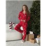 Червона новорічна піжама DO3926/1 Ghazel фото - Luxbikini